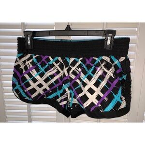 Arizona Purple Blue Plaid Swim ShortCoverup